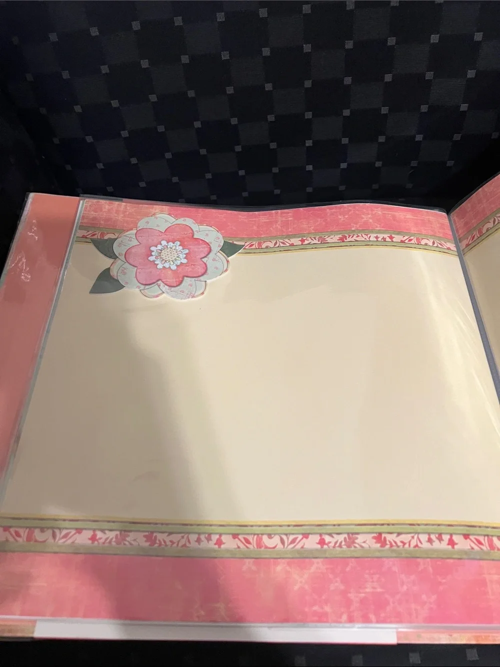Scrapbook Decorative 12x12 Album Pages - Coral & Teal